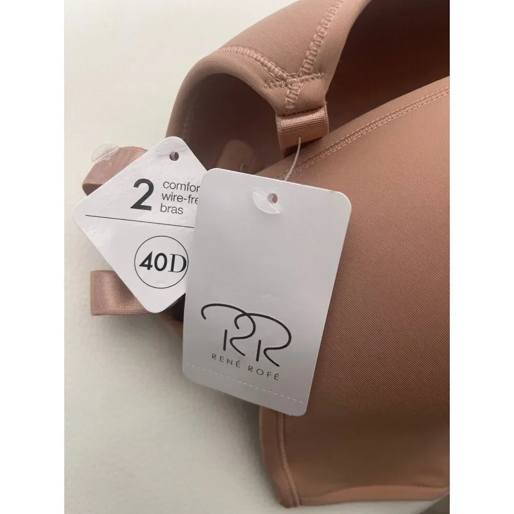 Rene Rofe Women Comfort Wire-Free T-Shirt Bra Size 40D NWT - Picture 6 of 6